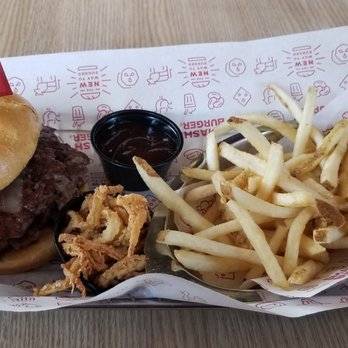 Smashburger - BBQ, Bacon, & Pepper Jack w/ fries - Burgers Near Me - Phoenix, Arizona Smashburger - BBQ, Bacon, & Pepper Jack w/ fries - Burgers Near Me - Phoenix, Arizona