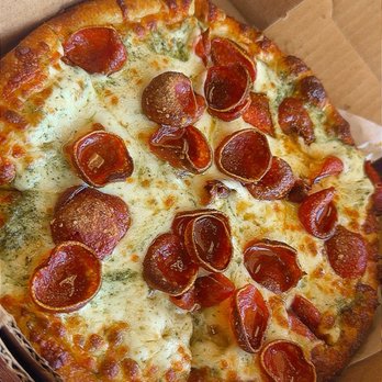 Paradise Pizza - $5 mini pepperoni pizza (8") with pesto sauce base. - Pizza Near Me - Carlsbad, California