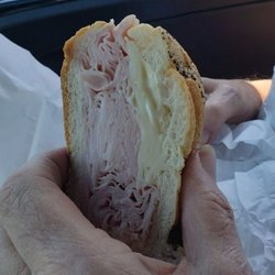 Medford Village Market - Ham & Swiss on a hard roll.
