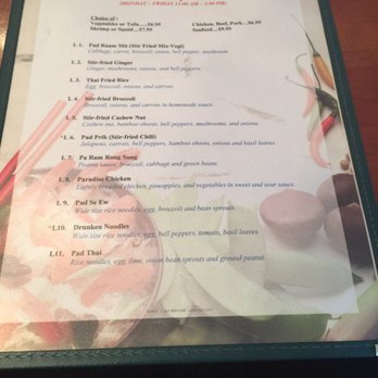 Planet Thai - Lunch menu - Thai Near Me - Lexington, Kentucky Planet Thai - Lunch menu - Thai Near Me - Lexington, Kentucky