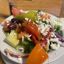Greek Lettuce salad, yummy! Greek Lettuce salad, yummy!