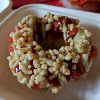 Poke Burri - Spicy tuna sushi donut. $5. - Sushi Bars Near Me - Atlanta, Georgia Poke Burri - Spicy tuna sushi donut. $5. - Sushi Bars Near Me - Atlanta, Georgia