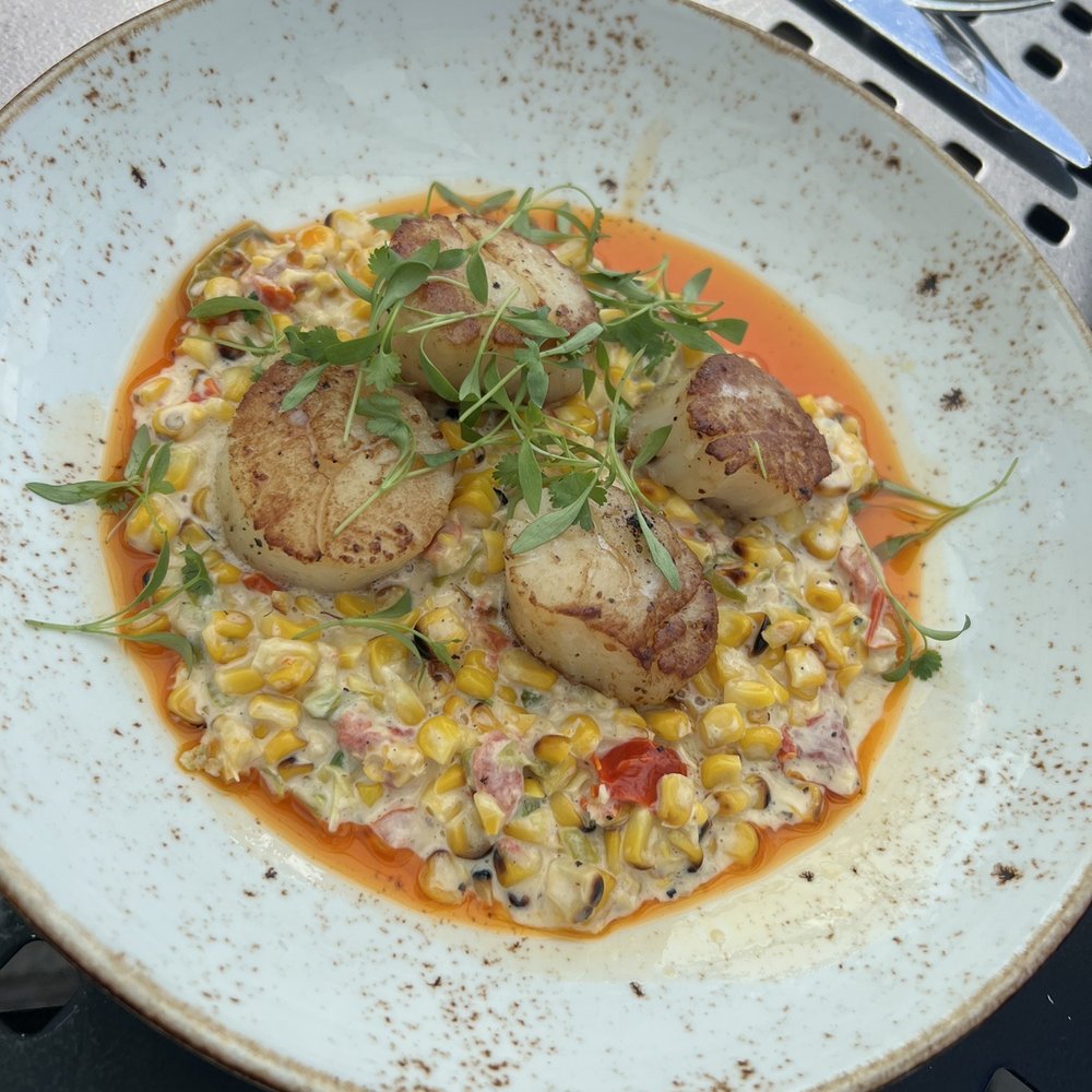 Half Moon - Pan seared scallops - New American Near Me - Dobbs Ferry, New York Half Moon - Pan seared scallops - New American Near Me - Dobbs Ferry, New York