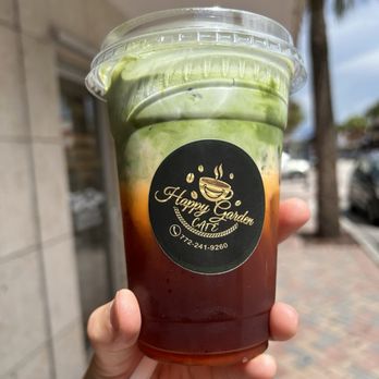 Happy Garden Cafe - Matcha Thai tea latte - Poke Near Me - Fort Pierce, Florida Happy Garden Cafe - Matcha Thai tea latte - Poke Near Me - Fort Pierce, Florida