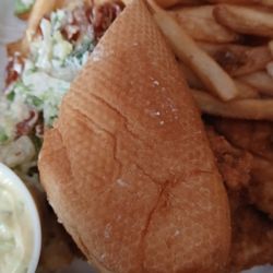 Blue Canoe - Hot dog bun instead of real garlic toast