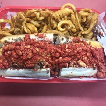 Lefty's Cheesesteaks - South Paw Cheetos cheesesteak - Sandwiches Near Me - Livonia, Michigan