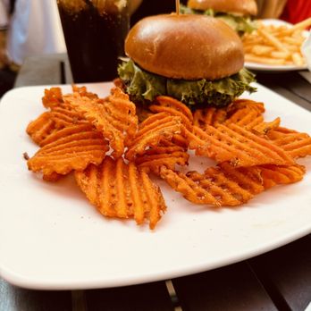 Ramsey’s Trailside - Really good build your own burger with generous toppings included, with sweet potato waffle fries. - Bars Near Me - Loveland, Ohio Ramsey’s Trailside - Really good build your own burger with generous toppings included, with sweet potato waffle fries. - Bars Near Me - Loveland, Ohio