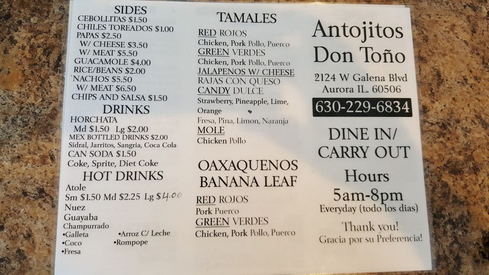Antojitos Don Tono
