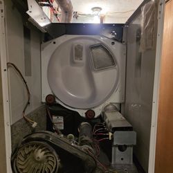 Marshall Appliance Repair - A look at the inside of our dryer while it was being serviced.