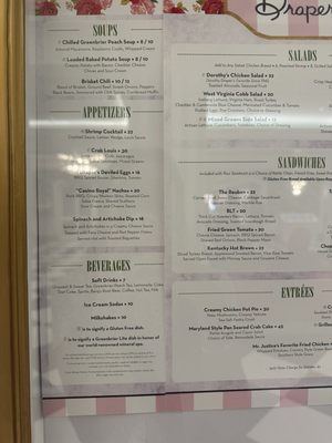 Menu photo 4 Draper's White Sulphur Springs, WV
