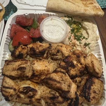 Wow Kabab - Chicken Kebab (Large) Combo plate - Mediterranean Near Me - Rancho Cucamonga, California