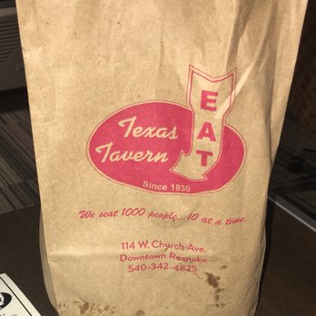 Texas Tavern - Doggie bag - Burgers Near Me - Roanoke, Virginia Texas Tavern - Doggie bag - Burgers Near Me - Roanoke, Virginia