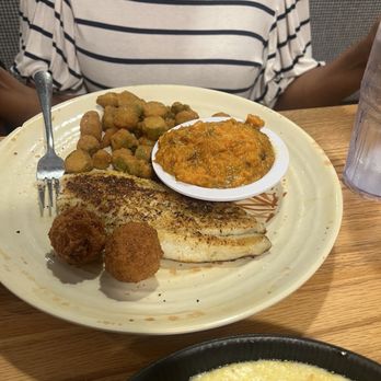 Page's Okra Grill - Blackened Seabass - Southern Near Me - Summerville, South Carolina