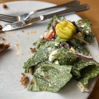 Local Myth Pizza - A microscopic salad with a slice of pizza - Pizza Near Me - Chelan, Washington Local Myth Pizza - A microscopic salad with a slice of pizza - Pizza Near Me - Chelan, Washington