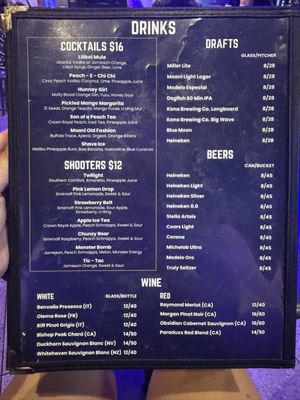Menu photo 1 Moani Waikiki Honolulu, HI