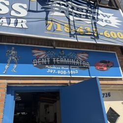 Dent Terminator - The business storefront and my car's before and after pictures