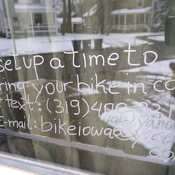 On Your Left Bikes - Call/text/email to set up a time to drop off your bike outside of "officially open" hours!