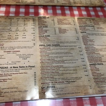 Pizza Time - Menu - Italian Near Me - Boca Raton, Florida Pizza Time - Menu - Italian Near Me - Boca Raton, Florida
