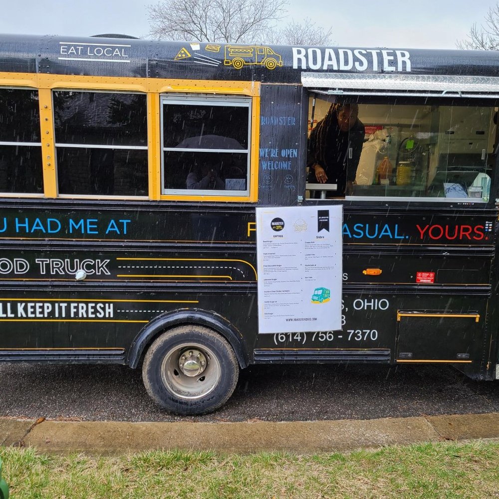 Roadster - a black and yellow school bus - Food Trucks Near Me Roadster - a black and yellow school bus - Food Trucks Near Me