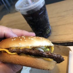 McDonald's - The is what they served as a Quarter pounder.
