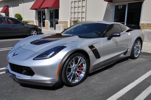 Photo of Immaculate Reflections Auto Detailing - Brentwood, CA, US. CQuartz Finest Reserve ceramic coating applied to this new Corvette Z06