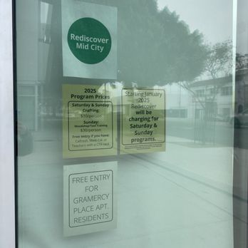 Rediscover Center - Closed on Sunday, even though their sign says otherwise. - Art Classes Near Me - Los Angeles, California Rediscover Center - Closed on Sunday, even though their sign says otherwise. - Art Classes Near Me - Los Angeles, California
