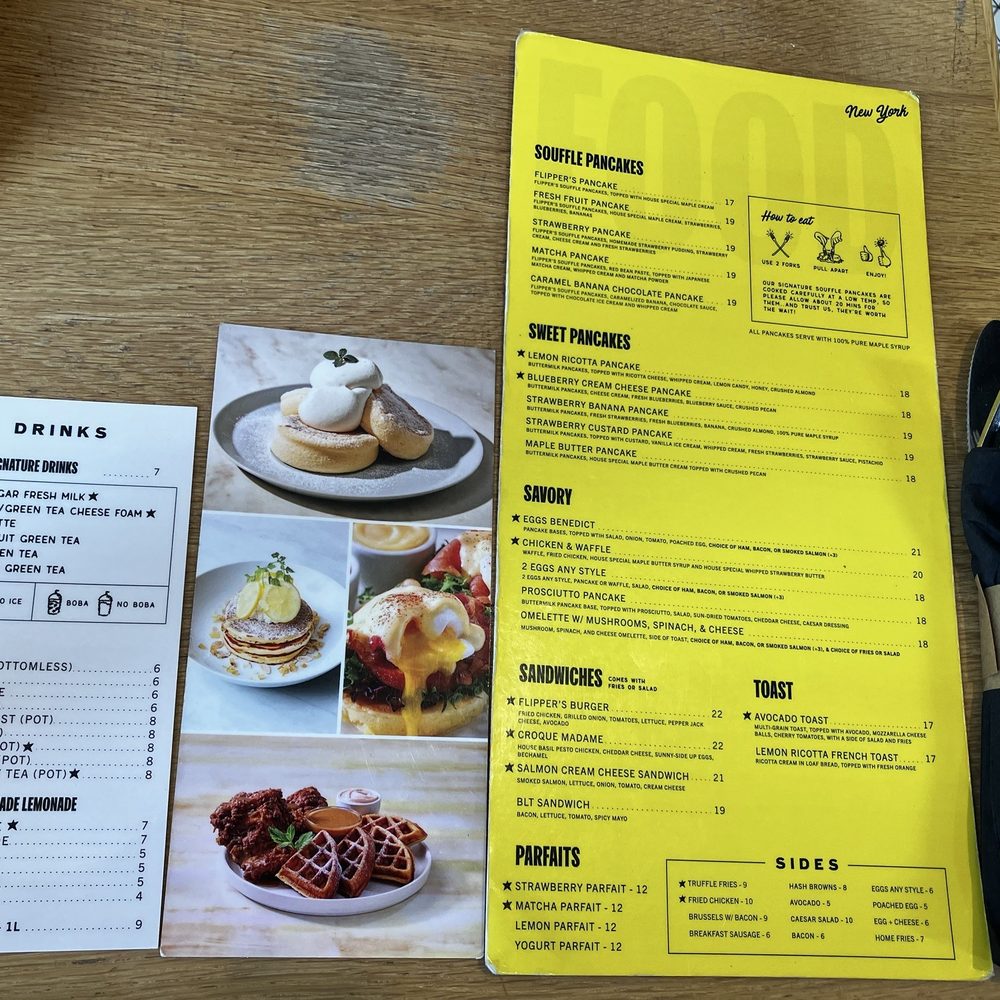 Flipper’s - Menu - Pancakes Near Me - New York, New York Flipper’s - Menu - Pancakes Near Me - New York, New York
