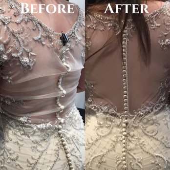 The Tailor Shop Dallas - Before and after photo, Wedding Dress - Sewing & Alterations Near Me The Tailor Shop Dallas - Before and after photo, Wedding Dress - Sewing & Alterations Near Me