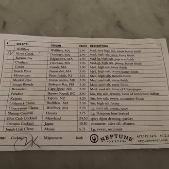 Neptune Oyster - 2 orders of Oysters - Seafood Near Me - Boston, Massachusetts Neptune Oyster - 2 orders of Oysters - Seafood Near Me - Boston, Massachusetts