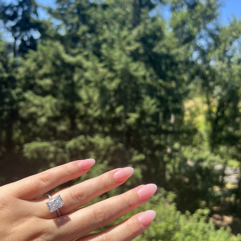 Dip powder almond nails Dip powder almond nails