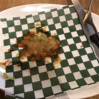 Javadotcup - a piece of food on a plate with a knife and fork - Asian Fusion Near Me - Prince Rupert, British Columbia