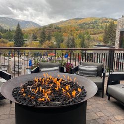 Spa Anjali at the Westin Riverfront - Fire pit and view by bar and lobby