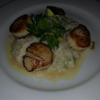 Ocean Prime - Scallops with Parmesan risotto - Seafood Near Me - Dallas, Texas Ocean Prime - Scallops with Parmesan risotto - Seafood Near Me - Dallas, Texas