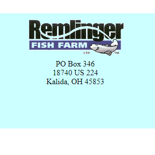 Remlinger Fish Farm Seafood Markets 18740 Us 224 Kalida Oh Phone Number