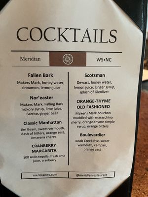 Menu photo 3 Meridian Restaurant Winston Salem, NC Menu photo 3 Meridian Restaurant Winston Salem, NC