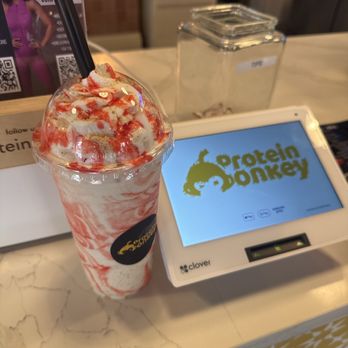 Protein Monkey - Strawberry cheesecake - Juice Bars & Smoothies Near Me - Tampa, Florida