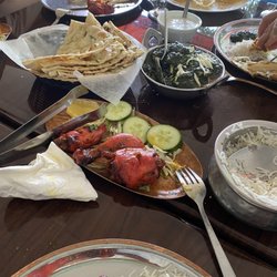 Tandoori, rice, Garlic Naan