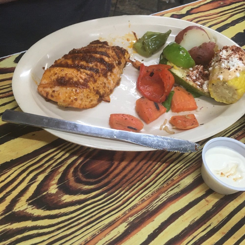 Mambo Seafood - Salmon plate - Seafood Near Me - Houston, Texas Mambo Seafood - Salmon plate - Seafood Near Me - Houston, Texas