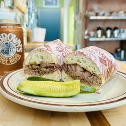 Schneider Deli - Eunice's brisket sandwich.
