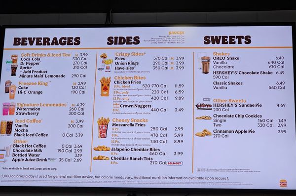 Menu photo 1 Burger King Kaneohe, HI