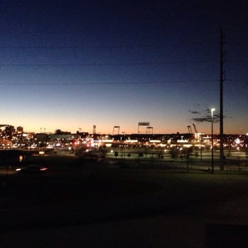 Bob Kerrey Pedestrian Bridge - Night time skyline of downtown Omaha - Landmarks & Historical Buildings Near Me - Omaha, Nebraska Bob Kerrey Pedestrian Bridge - Night time skyline of downtown Omaha - Landmarks & Historical Buildings Near Me - Omaha, Nebraska