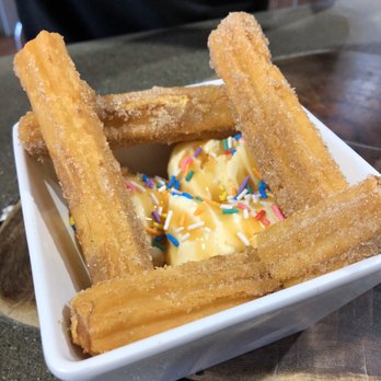 Sonora Grill - Churros with vanilla cream, honey drizzle, sprinkles - Mexican Near Me - Moreno Valley, California Sonora Grill - Churros with vanilla cream, honey drizzle, sprinkles - Mexican Near Me - Moreno Valley, California