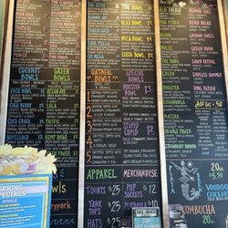 Playa Bowls - Menu
