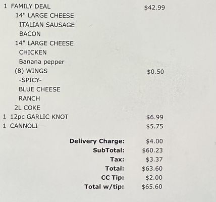 Menu photo 1 Milanos Pizza Gaithersburg, MD