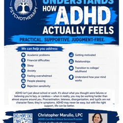 Clear Lake Psychotherapy - Therapy that understands how ADHD actually feels.