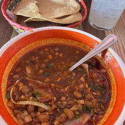 Pozole rojo...omg this is bursting with flavor. The best thing for a cold day. So friggin delicious. Pozole rojo...omg this is bursting with flavor. The best thing for a cold day. So friggin delicious.