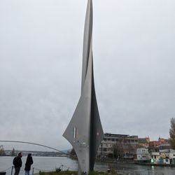 City Basel - The Dreiländereck point is one of the few tripoints. Germany, France and Switzerland meet here.