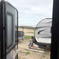 Surfside Beach RV Park - View out my door. Spot 55!
