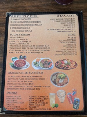 Menu photo 1 Chapala Taco House San Antonio, TX
