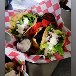 The Whi-Ski Inn - Delicious stuffed 6" smoked meat Tacos with chips